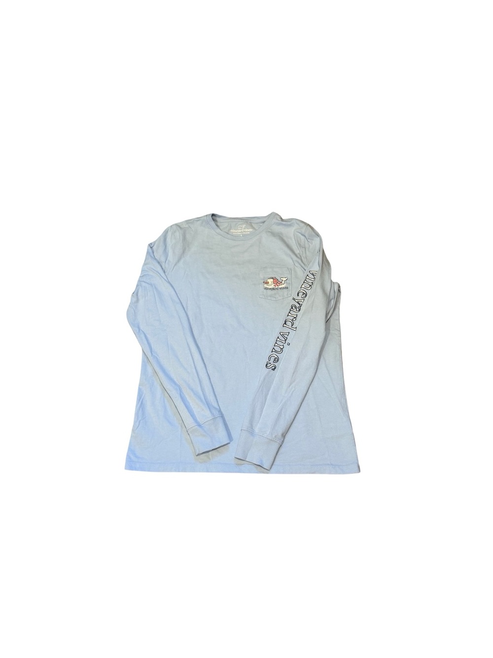 Vineyard Vines Light Blue Long Sleeve Logo Tee